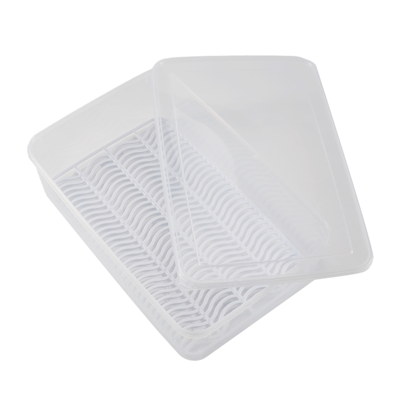 for Refrigerator - 4 Pcs Large Saver with Removable Drain Tray & Lid