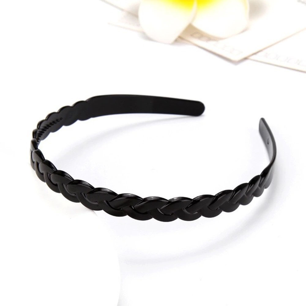 Face Resin Black Wavy Women Mens Unisex Head Hoop Hair Hoop Headband Hair accessories