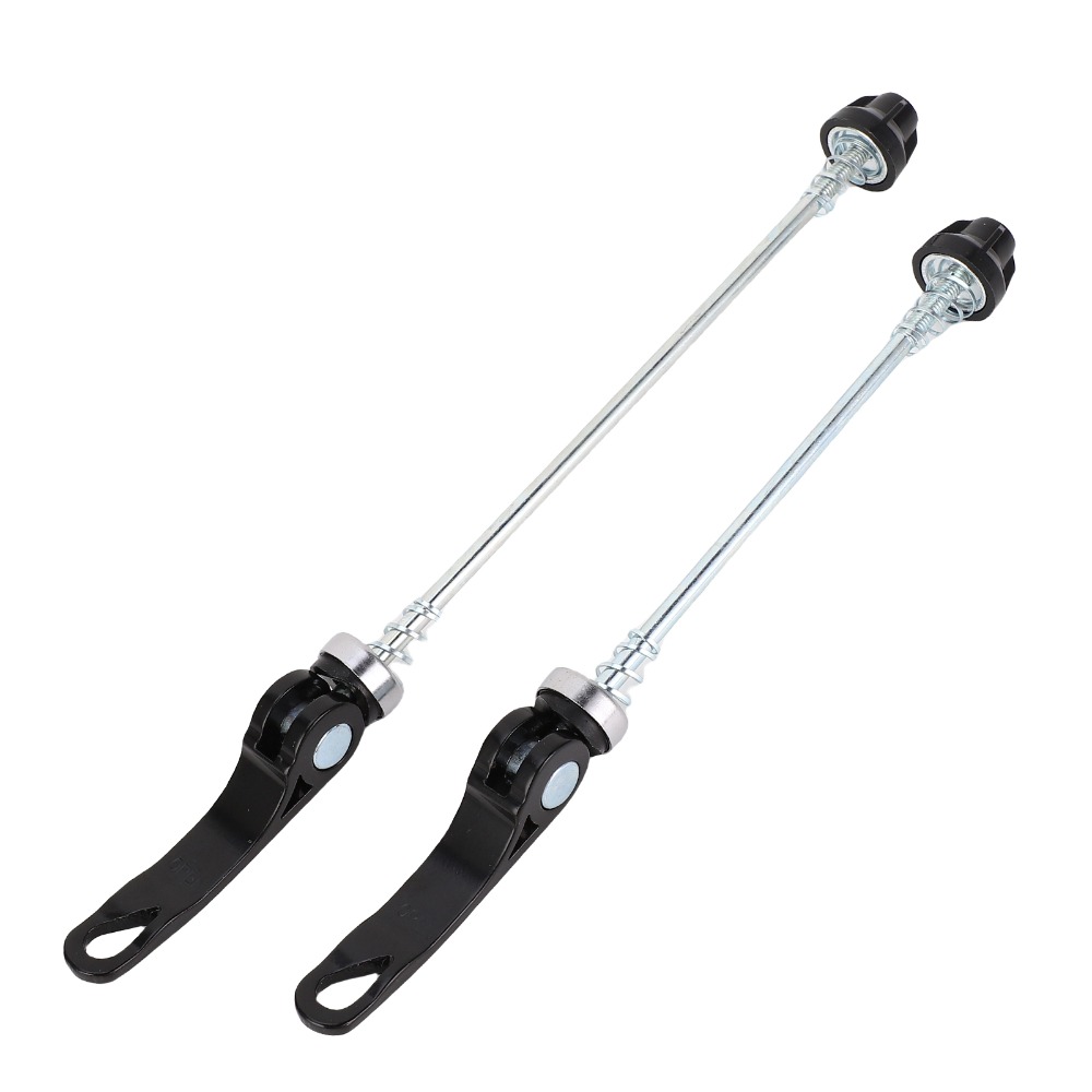 1 Pair Durable Iron + Aluminium Alloy Quick Release Skewers Front Rear Set Lightweight Bike Skewers Easy To Install Quick Release Bike Axle for 26 inch wheel Bikes for Road, Mountain, and BMX Bikes