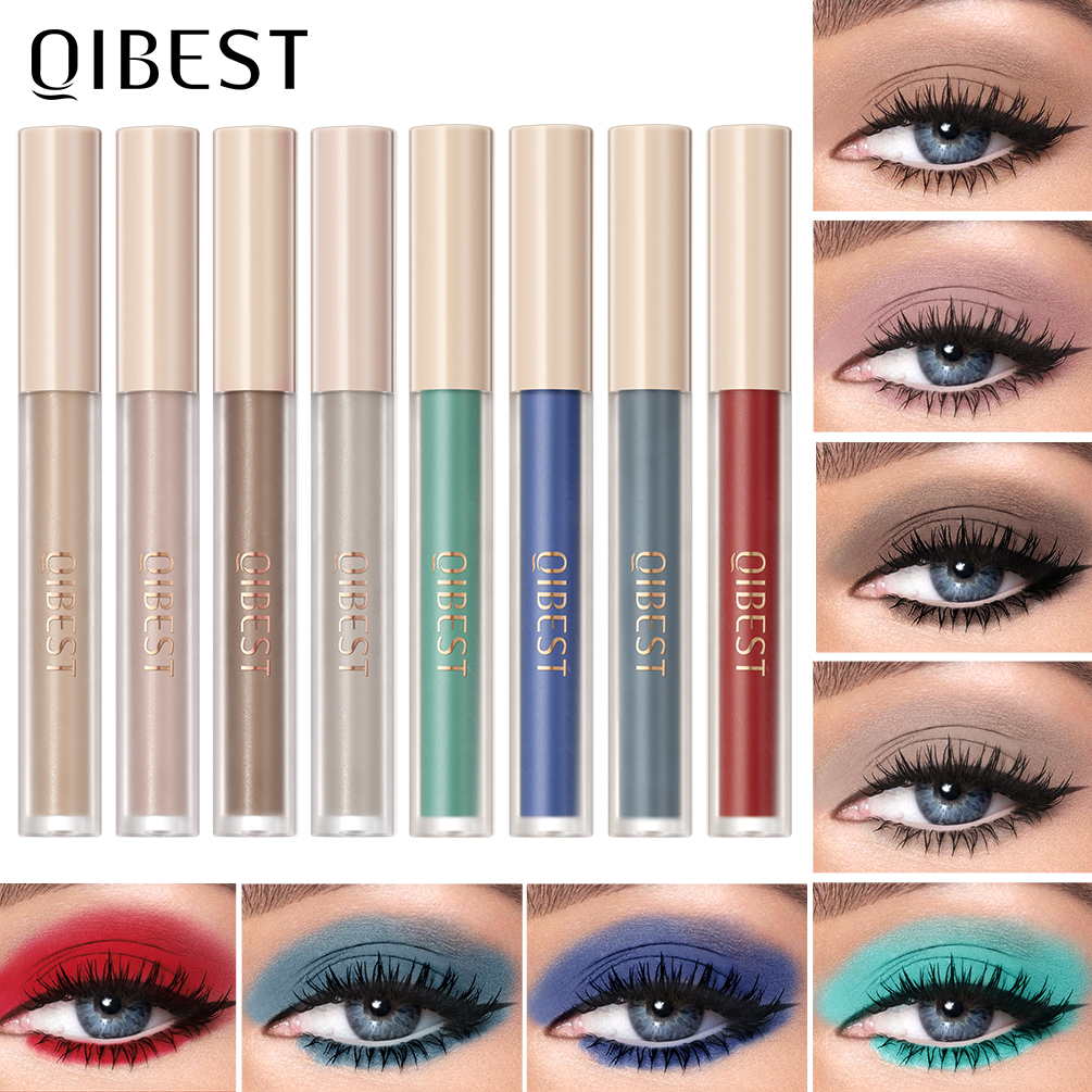 New models on sale QIBEST High Quality Matte Liquid Eyeshadow Waterproof Long Lasting Eye Shadow Stick Contour Blush Shadow Cream Beauty MakeupTool