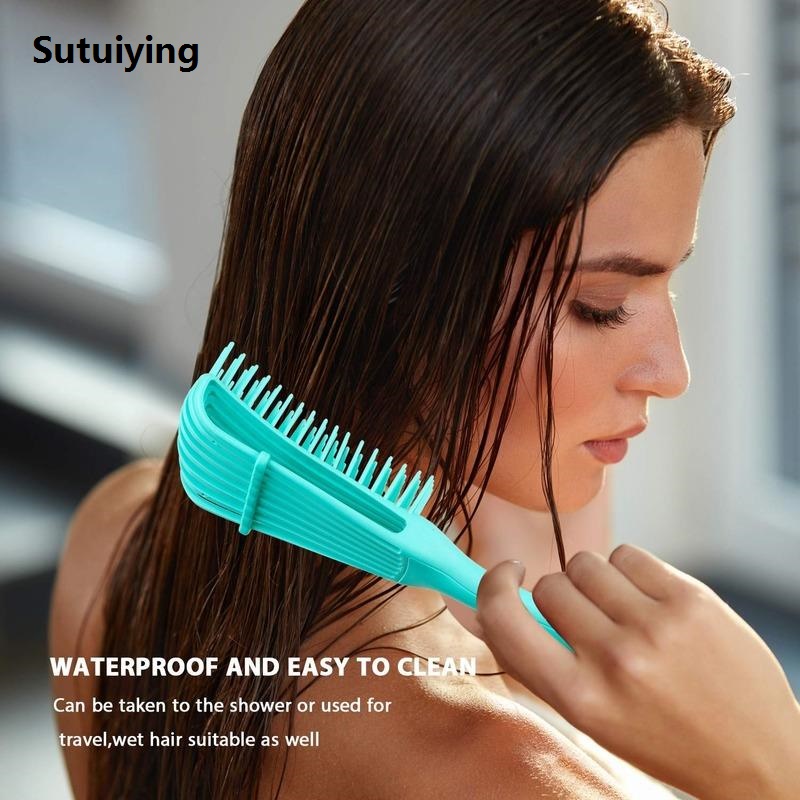 Sutuiying Hair Brush Detangling Brush Scalp Massage Hair Comb Detangling New Brush For Curly Detangler Hairbrush Women Men Salon