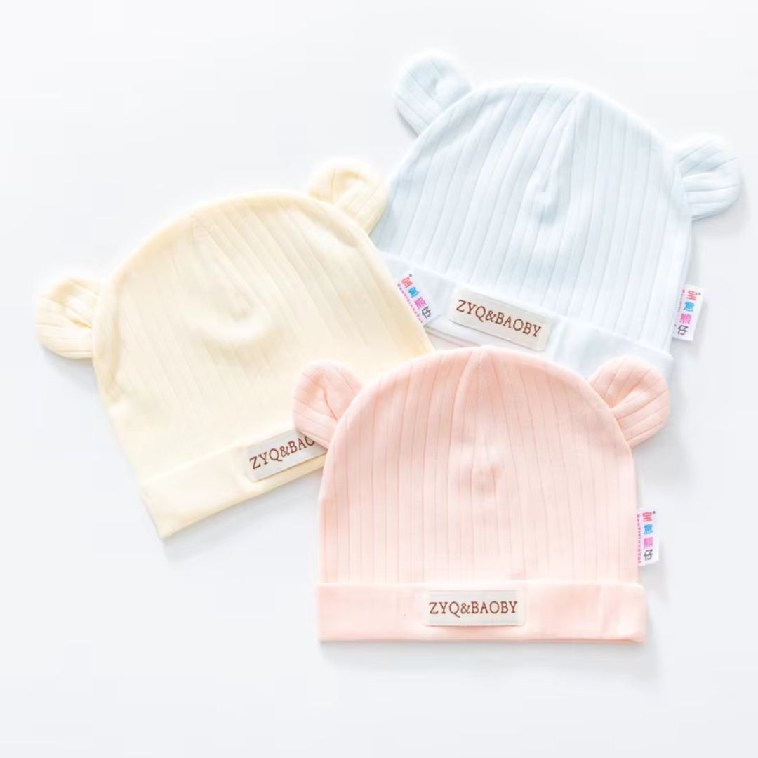 Baby Warm Woolen Cap - Snug Winter Headwear for Babies