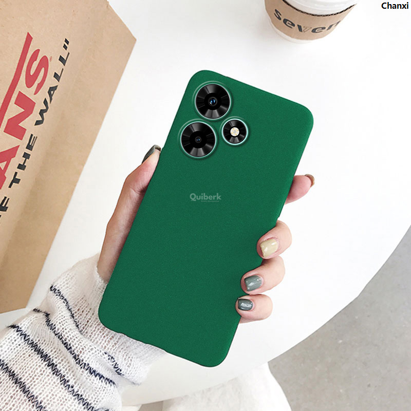 ChanxiLuxury Bottom shell sandstone TPU soft anti slip shock resistant High Quality Hot/30 Infinixfor Quiberk Hot30i matte