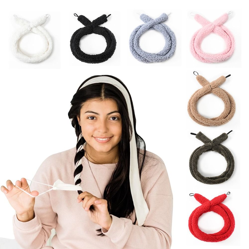 Hair Styling Accessories Sponge Curling Non-Heat Curling Irons Head Hair Curler Big Wave Heatless Curl Stick Hair Rollers Plush Hair Curlers Women