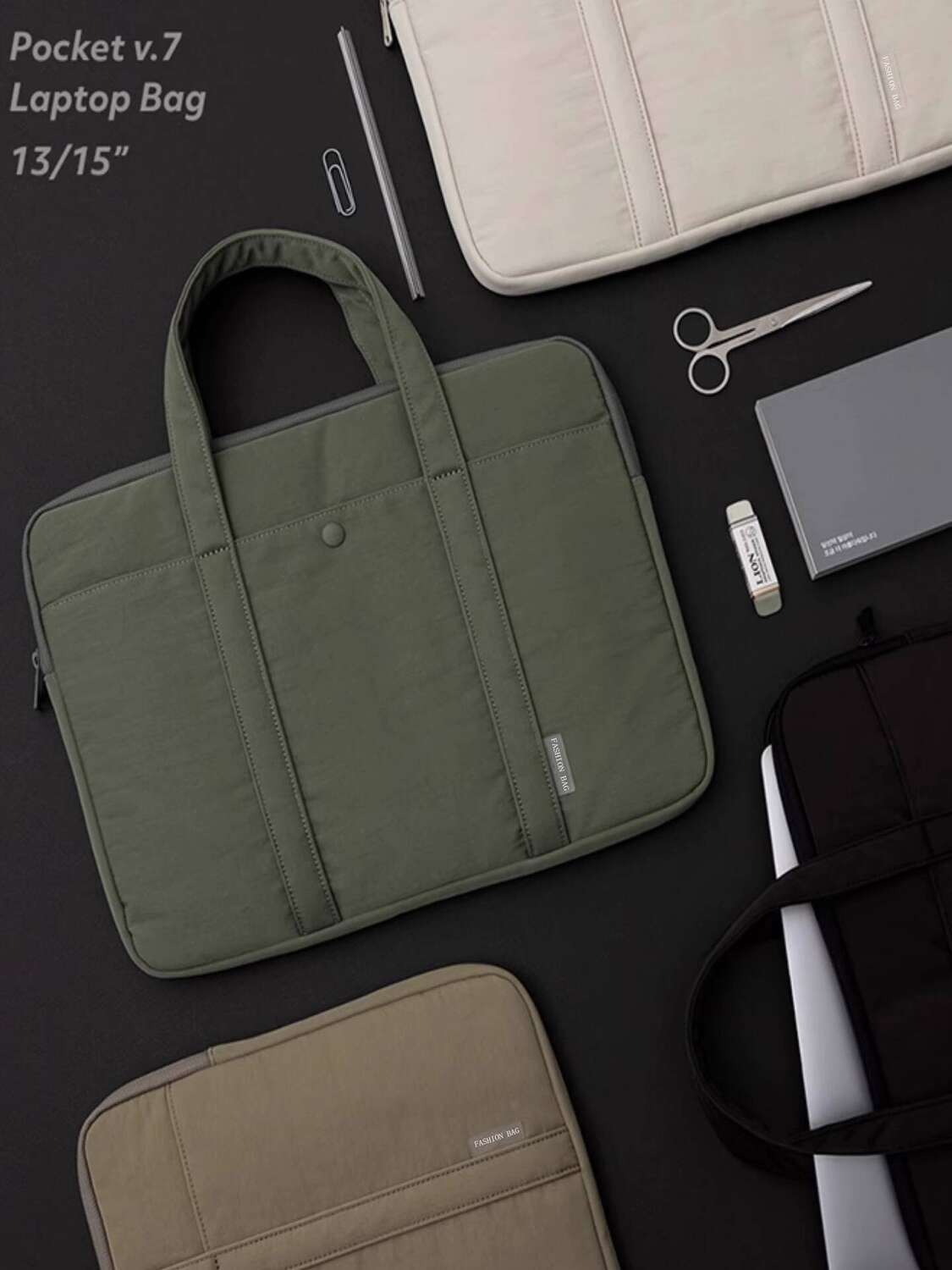 Suitable Laptop 14inch Handheld 2025 New Large Capacity Apple Book Air/Pro 13.3 Lenovo Huawei MateBook Shockproof Tote Bag Inner 16