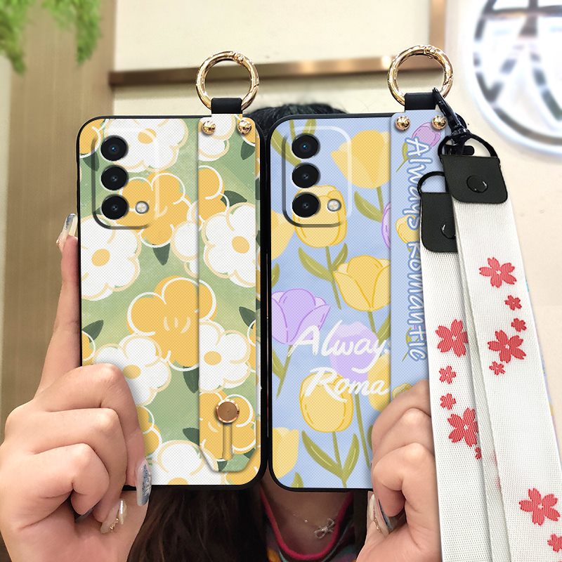 ring Shockproof Phone Case For Honor X60 Pro/X9C 5G Oil Painting Lanyard Back Cover Soft case Waterproof protective