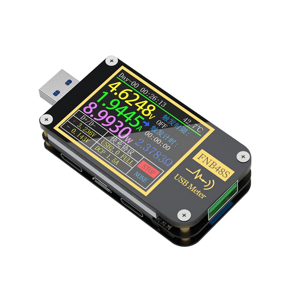 OUMERY FNB48S USB Capacitance Voltage Tester Current Meter Monitor Power Detection Analyzer Testing Tools Without Bluetooth