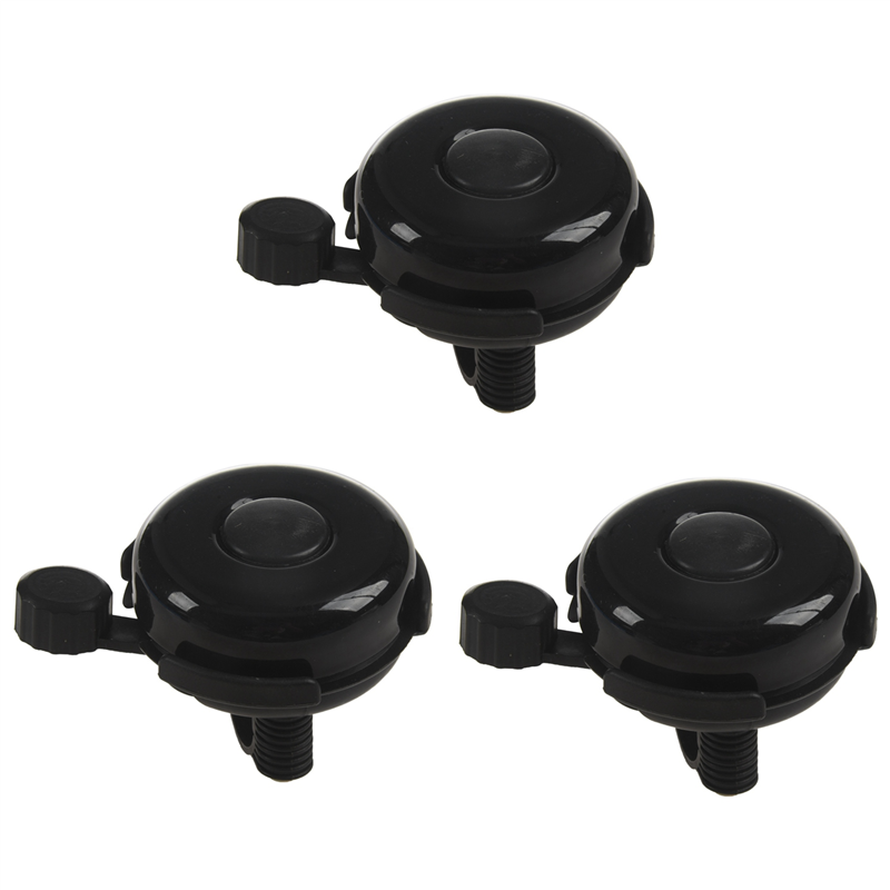 Sptrry3X Bicycle Bell - Aluminum Bike Bell Ring - Classic Bicycle Bell for Adults Men Women Kids Girls Boys Bikes(Black)