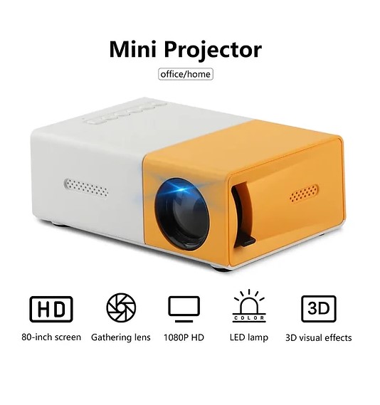 Mini Portable Multimedia Projector Full HD 1080P Home Theater