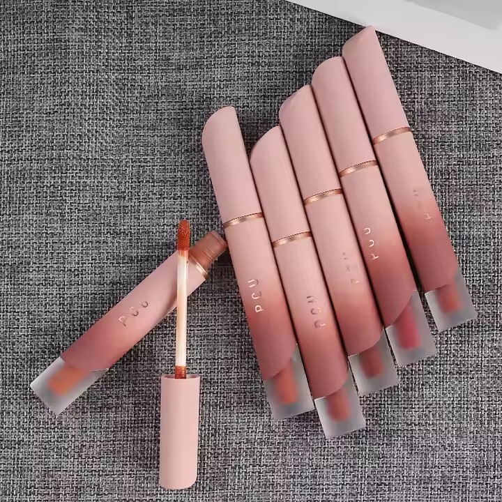 1 Piece PCU Velvet Matte Lip Gloss Mud White Lips Cheek Cream Lip Glaze for Women - Create The Smudge Proof Lip Beauty