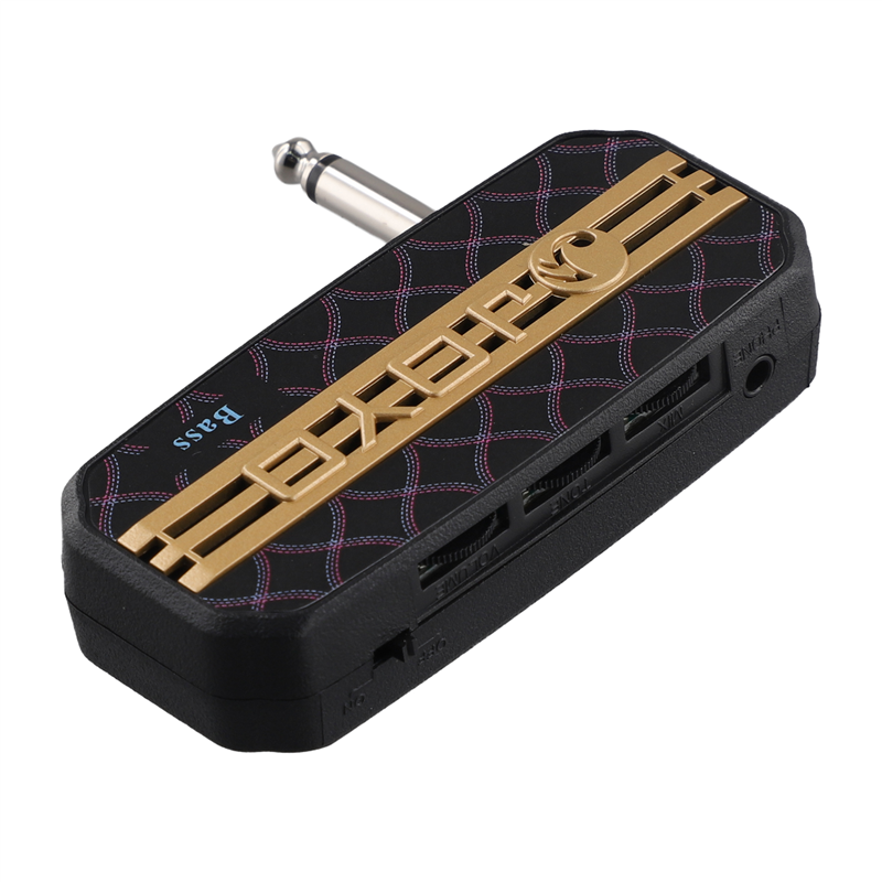 JAERBEE Mini Amp Electric Bass Headphone Amplifier 3.5mm Plug Play Auxiliary Audio Input Bass Connect CD MP3 Player