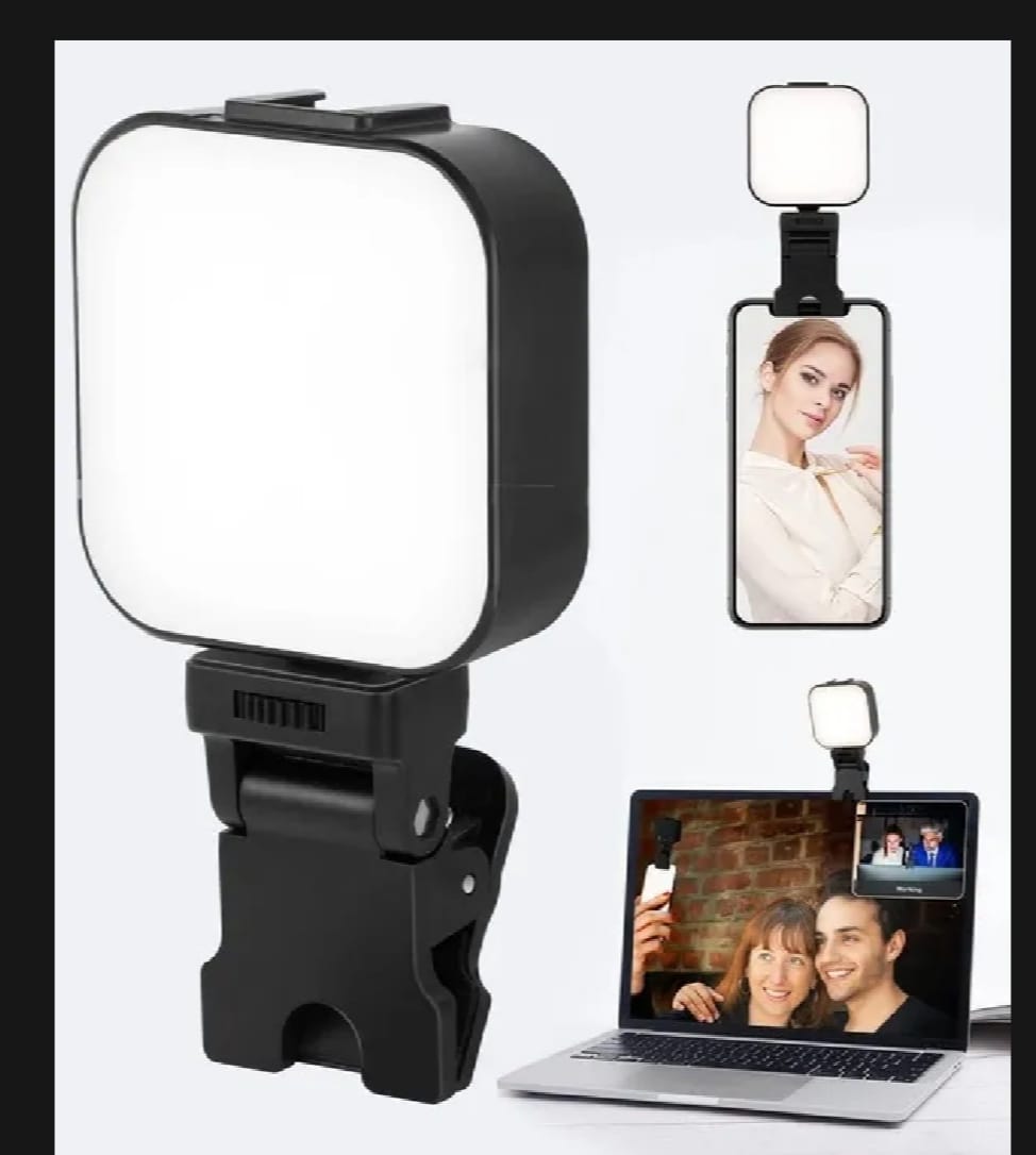 2 in 1 Portable Selfie Light 64 LED | Rechargeable Phone Ring Light for TikTok, Video Call, Camera