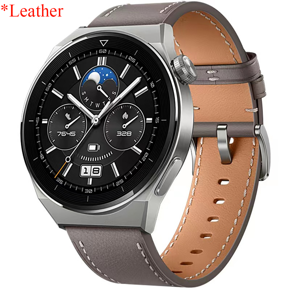 22mm 20mm Leather Strap For HUAWEI WATCH GT 4 46mm WATCH 4 Pro GT 3 GT2 Pro 42mm Buds Band Watchbands Soft Replacement Wristband Bles Online DZ-30A-22