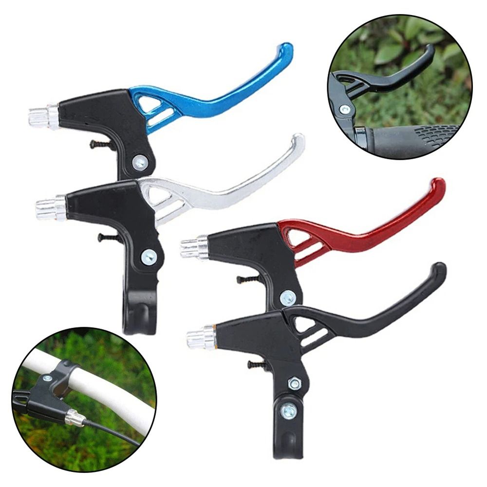 Lightweight Aluminum Bicycle Brake Handle Mountain Bike Cycling Brake Levers 2-finger Bike Bicycle V-Brake