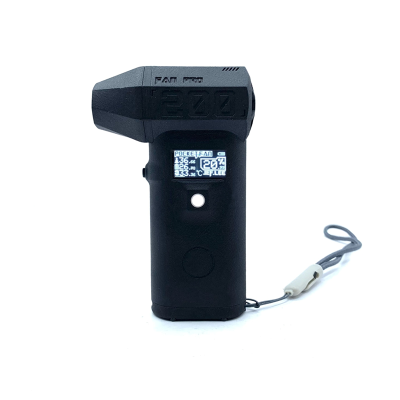 Mini Fan 130000RPM Violent Fan 130000RPM Brushless Motor OLED Display, 200W