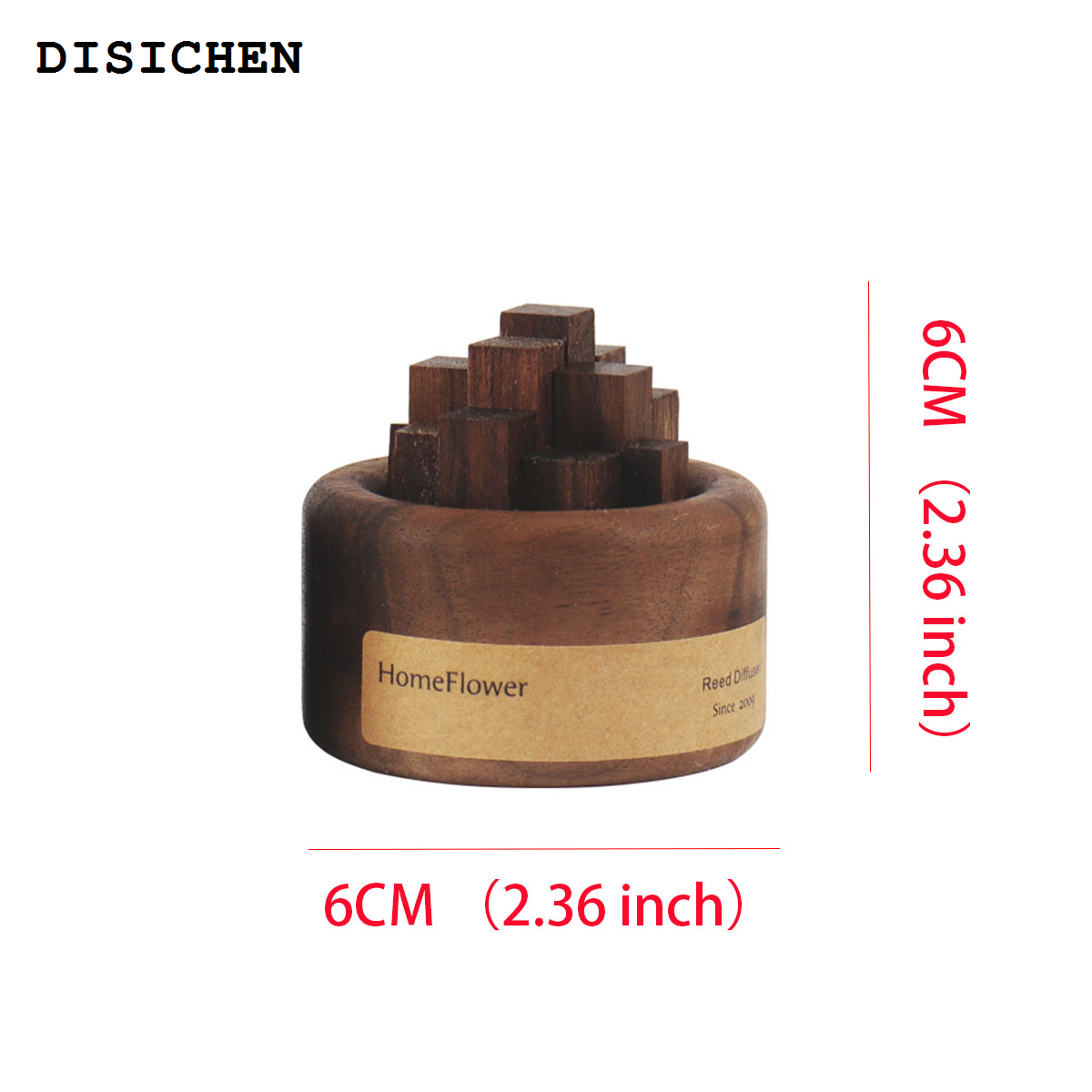 DISICHEN Hot Selling 1pcs difuser essential oil wood scent diffuser 2 color nique Wood Art Fireless Aroma ome ecoration