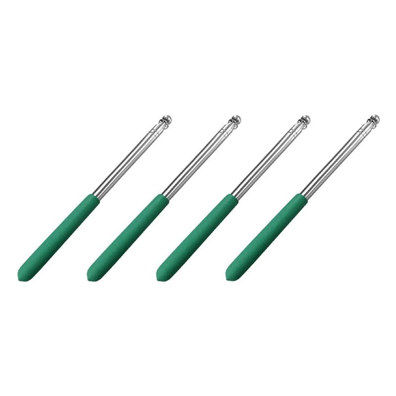 JAERBEE Telescopic Handheld Flagpoles, Stainless Steel Extendable Portable Guide Flag Pole for Tour Guides Teacher Pointer E