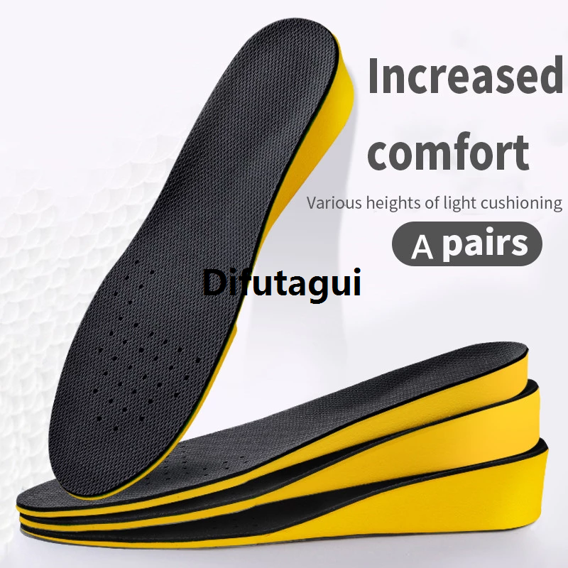 Difutagui 1 Pair Of Men‘s And Women's 1.5-3.5cm Invisiable Height Increase Original Insoles Comfortable Breathable Orthopedic Insoles Foot Care