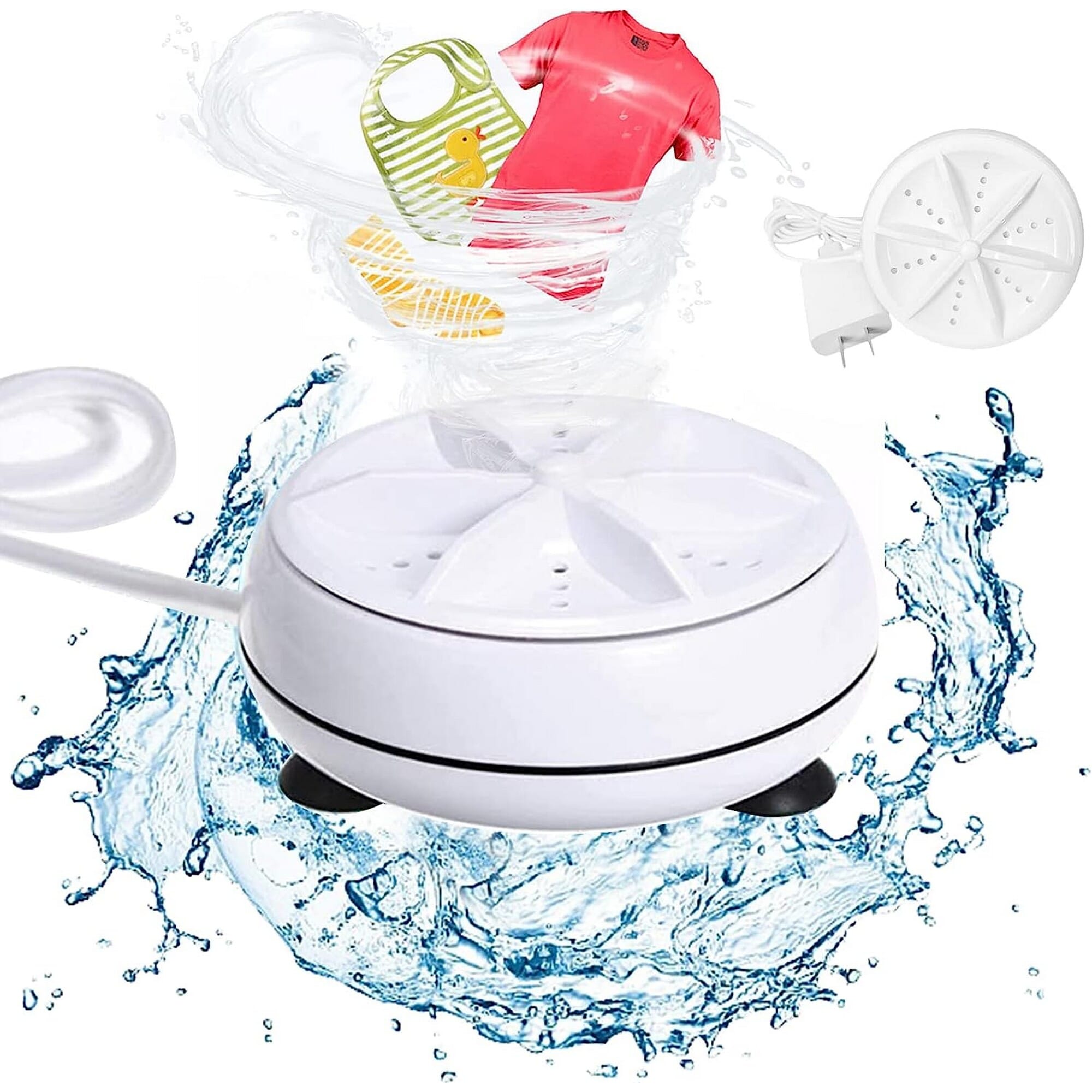 Mini Washing Machine Turbine Washing Machine Portable Turbo Washer for Travel Business Trip or College Rooms