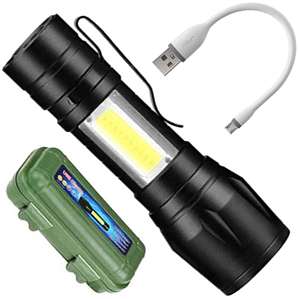 XPE+COB LED Zoomable Torch