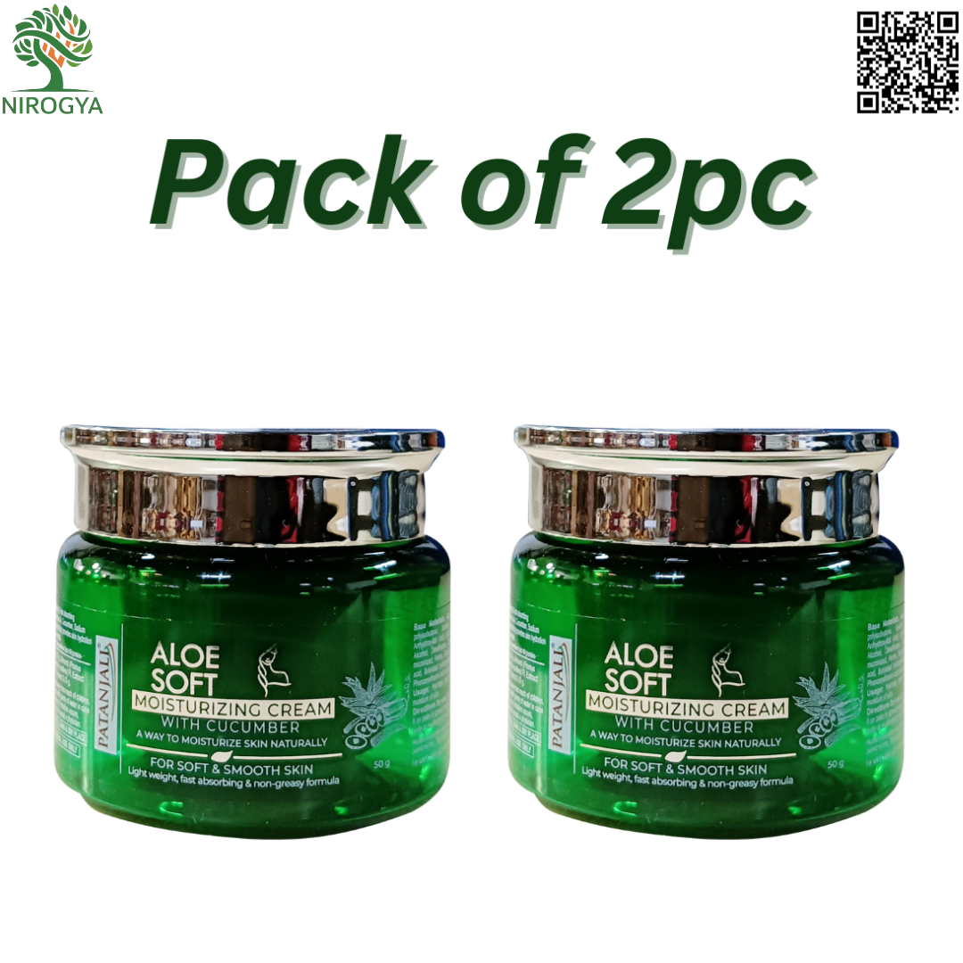 Aloe Soft Indian Moisturizing Cream 50grm Pack of 2pc
