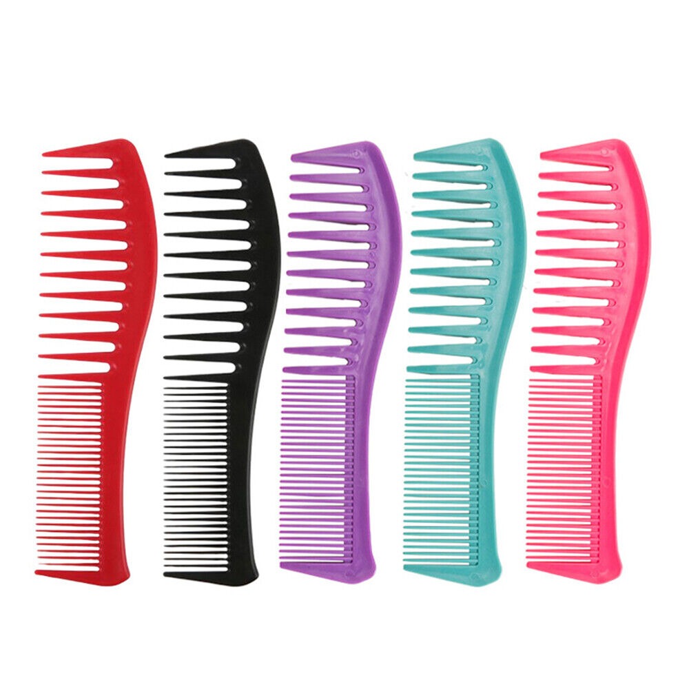 New PP Styling Comb Sparse and Dense Teeth Antistatic Hair Brush Double Head Hair Straightener