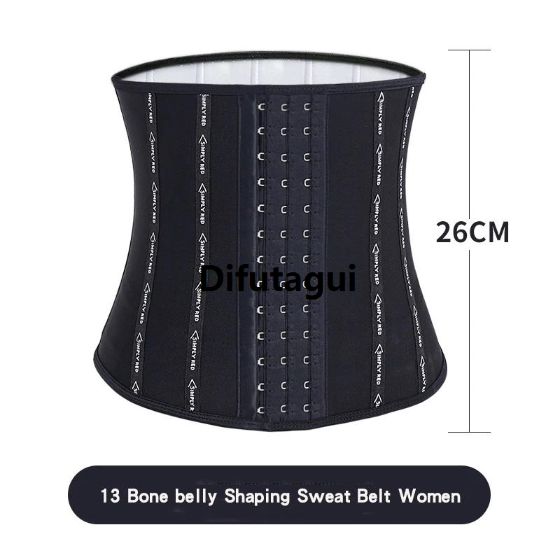 Difutagui 13 Bones Waist Trainer Belt Body Shaper Slimming Waisted Cincher Portable Tummy Control Slimming Flat Belly Fat Burning Girdle Corset