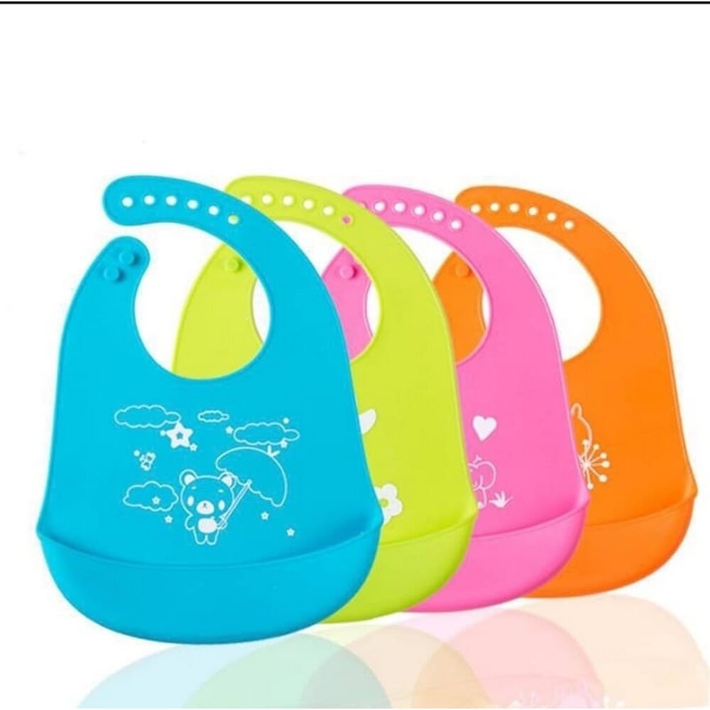 Silicone Baby Bibs- Baby Feeding Bibs Suitable For Boys And Girls Aged 6 Months To 3 Years