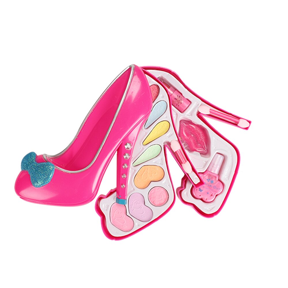 Vylon Dream Princes Fashion Cosmetic Shoes Style Original Makeup Set For Girls - pink