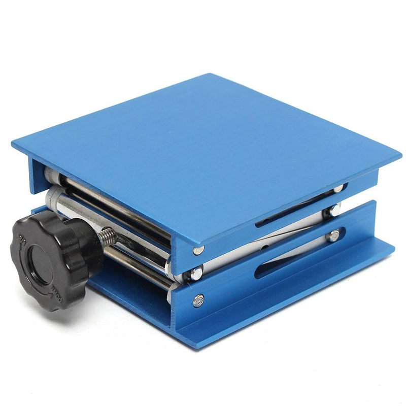 10pcs 4Inch Aluminum Alloy Laboratory Jack Scissor Lift Platform / Foldable Lifting Table Pad Height Control