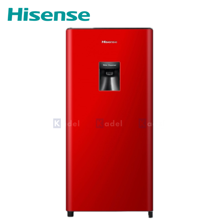 192 Liters Premium Red Single Door Refrigerator with Built-In Water Dispenser and 10 Years Warranty