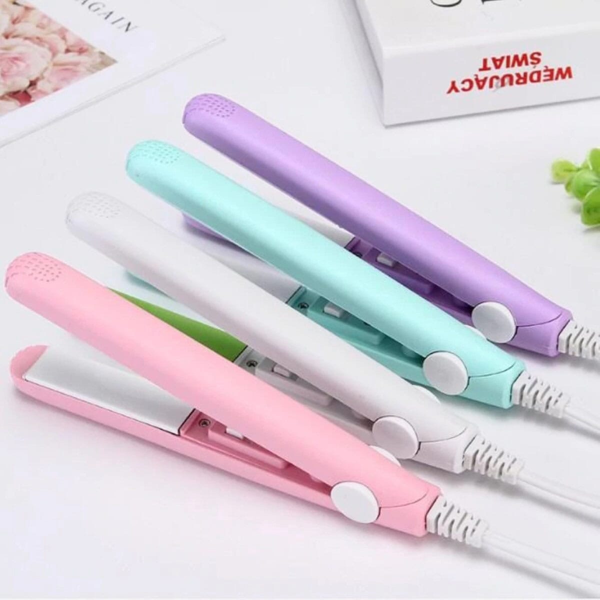 Mini Hair Straightener Travel Size Straightening Iron Small Lightweight