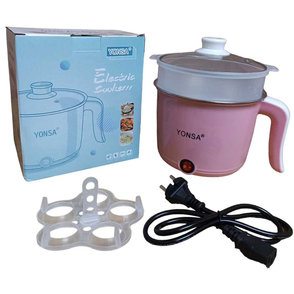 Portable Electric Hotpot, Mini Rapid Noodles Cooker, Momo Maker, Multi-functional Electric Hotpot for Students, Dorm Room, Travel-Friendly Cooker