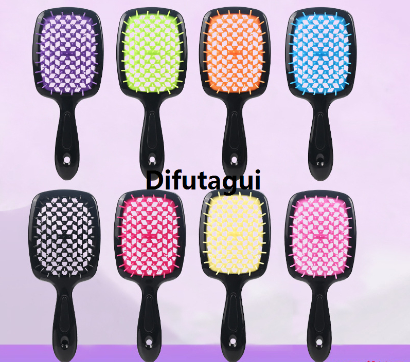 Difutagui Original Fhi Heat Hair Hollow Comb Ventilation Massage Comb Bargain price Hollowing Out Hairbrush Untangle Unknot Undo Hair Care