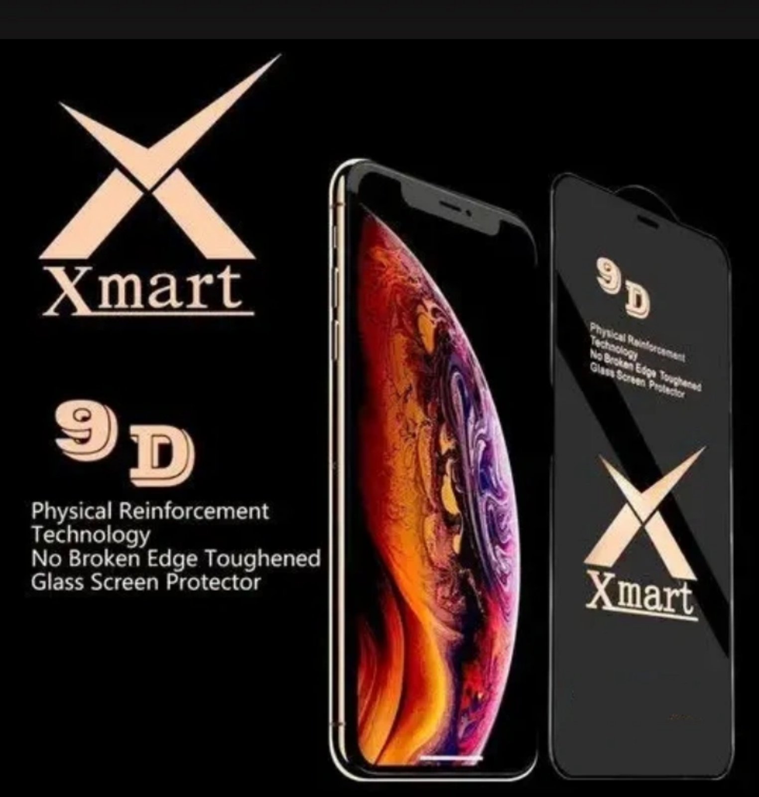 Xmart 9H Full Glue Tempered Glass For OnePlus 9 / 9R / Nord N10 / 8T