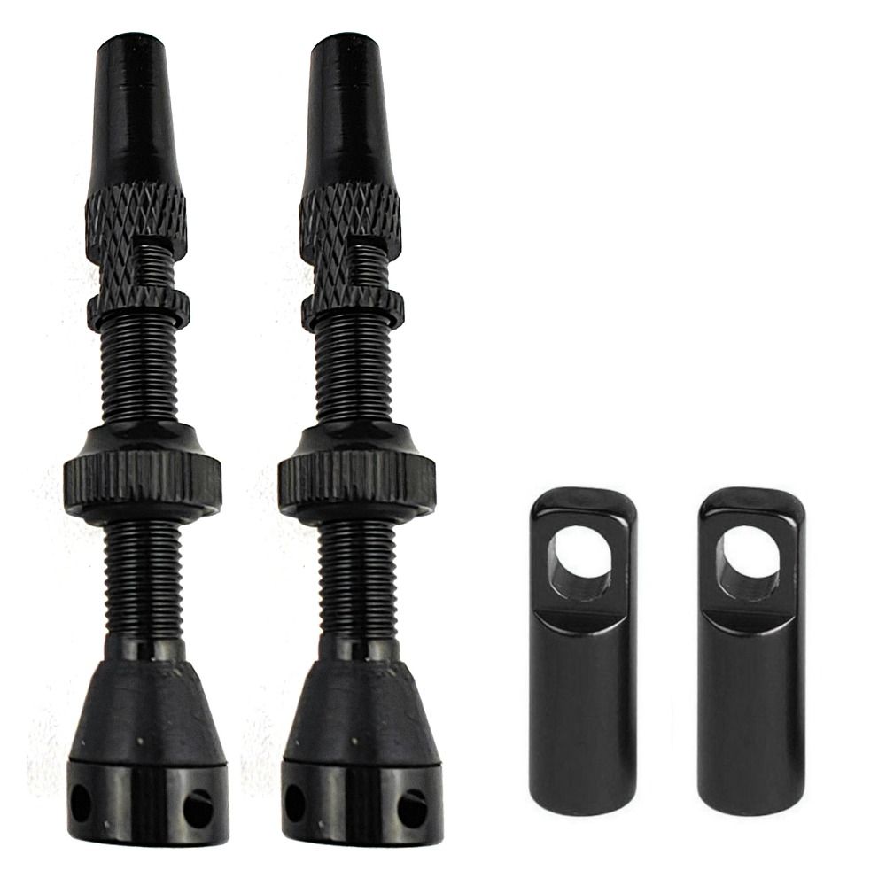 Pair Cycling Parts 40mm/44mm/60mm Tubeless Tire Valves Aluminum Alloy Core French Style Valve Durable Abrasion Resistance Bike Valve Kits Mountain Road Bike