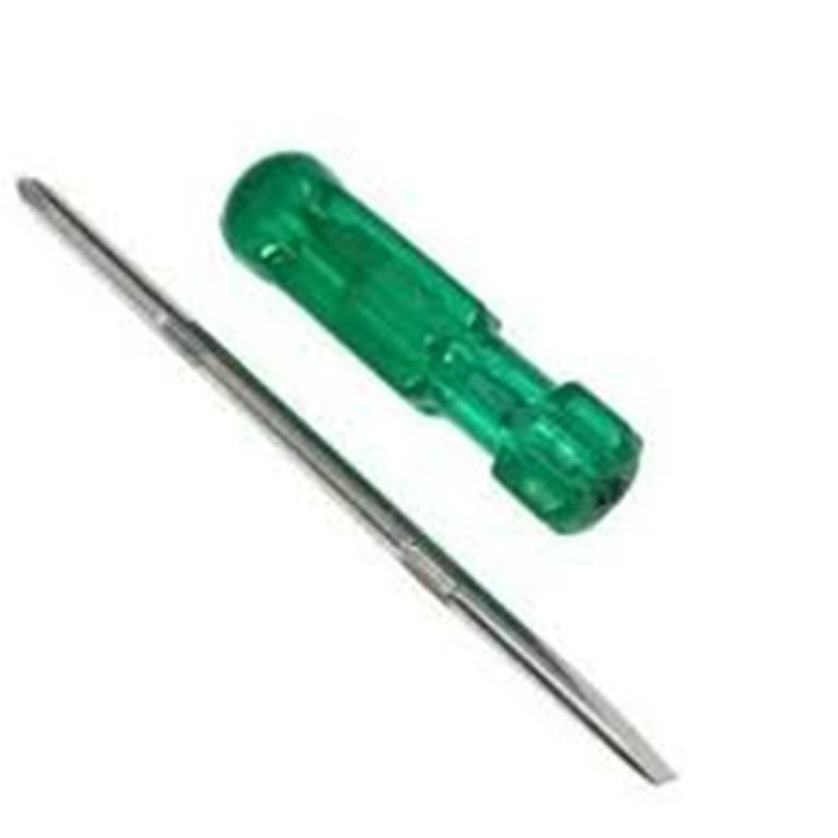 1Pcs Green Handle 2 In 1 Screwdriver