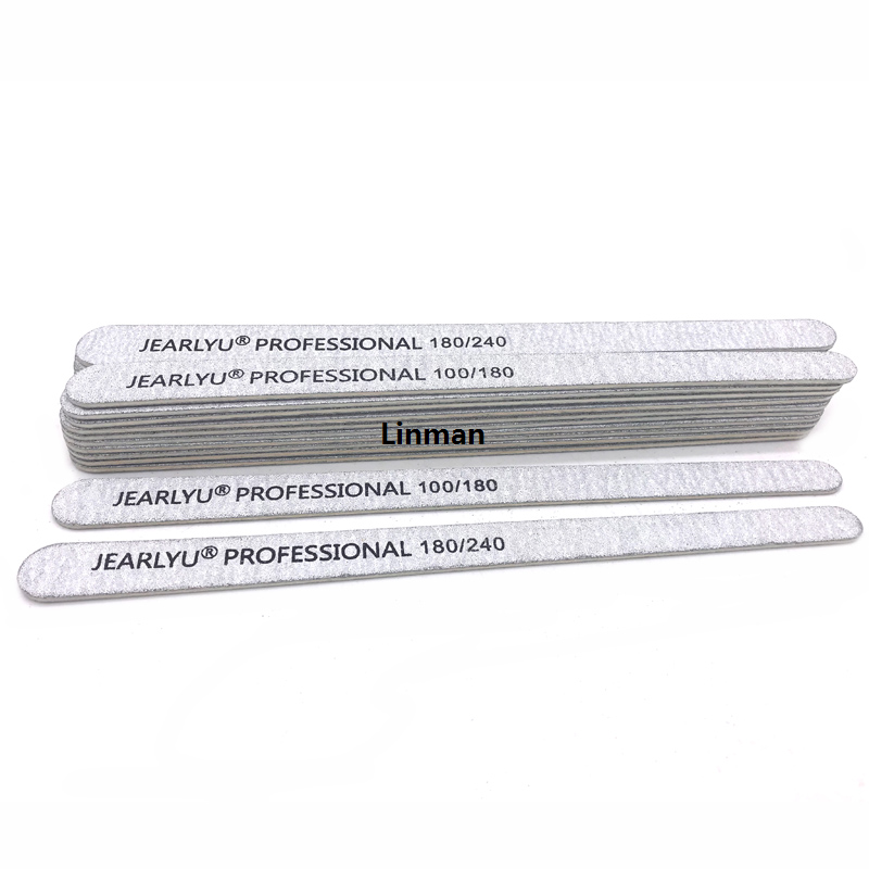 Linman 200pcs Wooden Nail File 100/180/240 Grey Mini Sandpaper Buffer2025 New Professional Files Pedicure Manicure Polishing Tools Wholesale