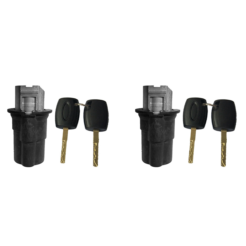 JINMY 2X Car Hood Bonnet Lock Repair Kit with 2 Keys 1926225 for Transit MK8 / Transit Custom 2014-2019
