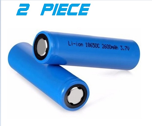2pcs 3.7V Rechargeable Battery for Flashlight Headlight Power Electronic