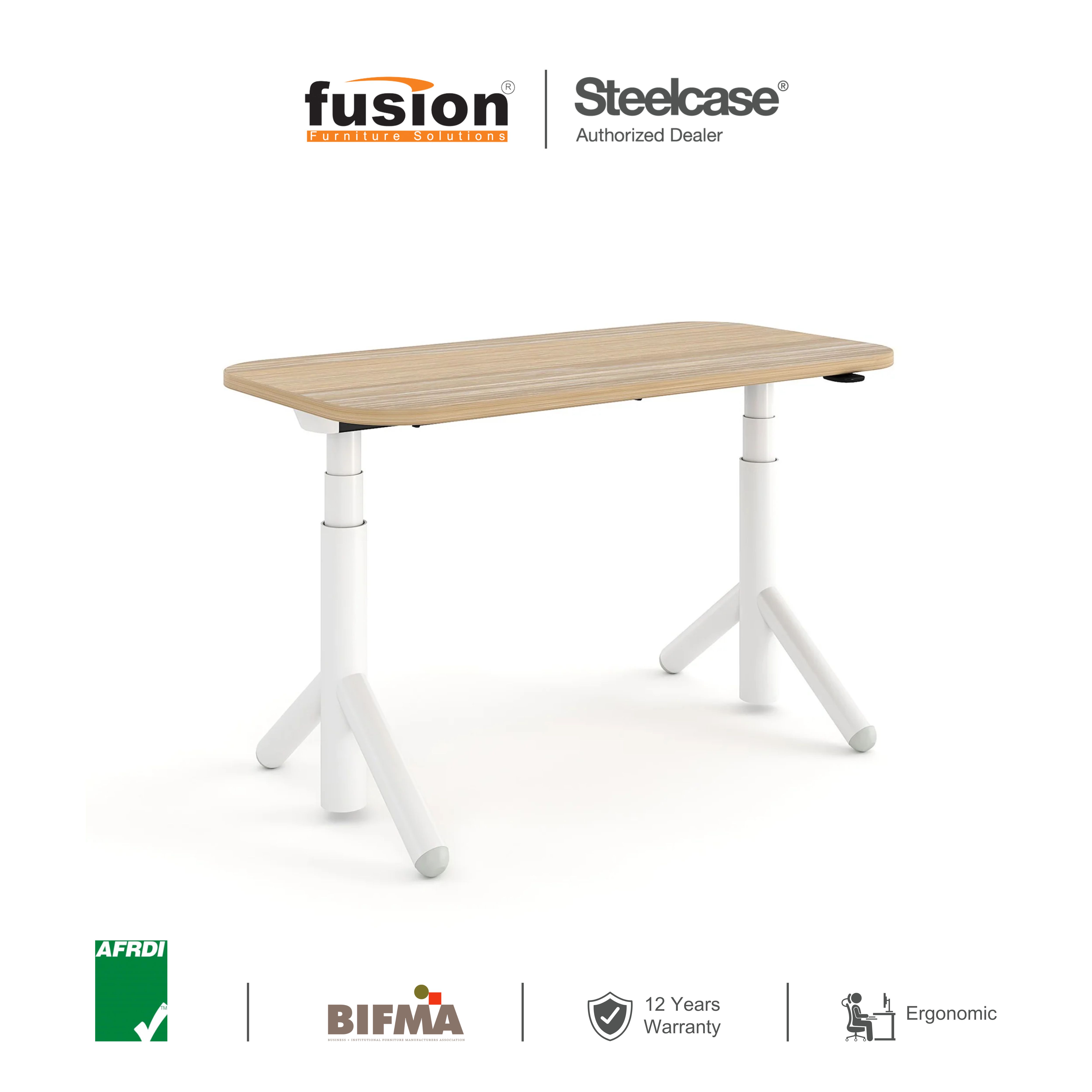 Steelcase Flex Height Adjustable Table | Gaming Desk | Standing Desk