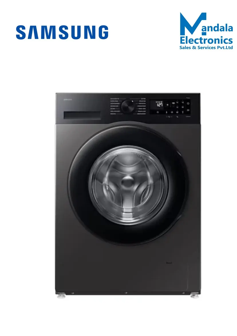 SAMSUNG WW12DG5B24AX -12 Kg Fully Automatic Digital Inverter Front Loading Quick Drive Washing Machine With AI Technology & Eco Bubble