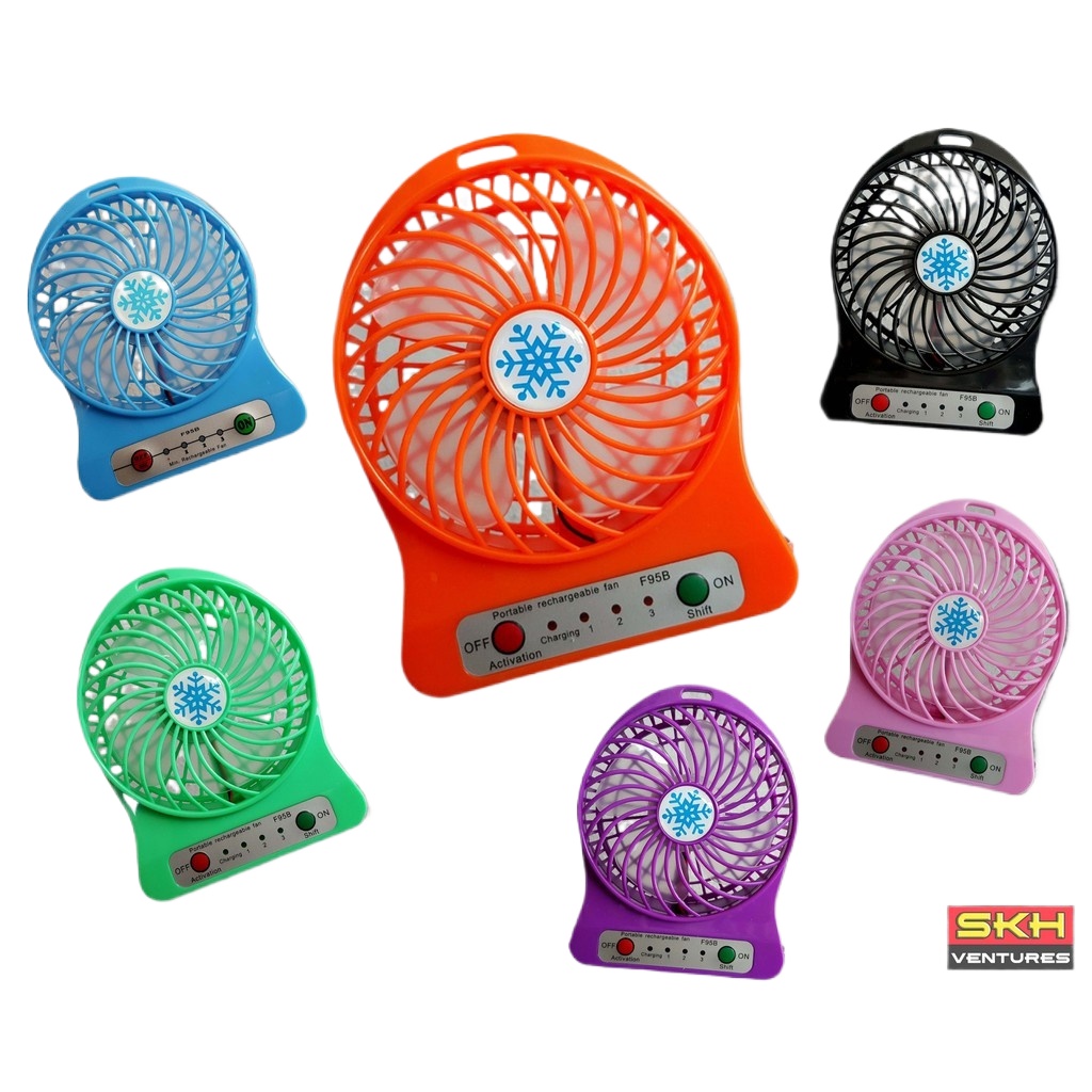 Portable MultiFunctional USB Rechargeable FAN - Color Assorted