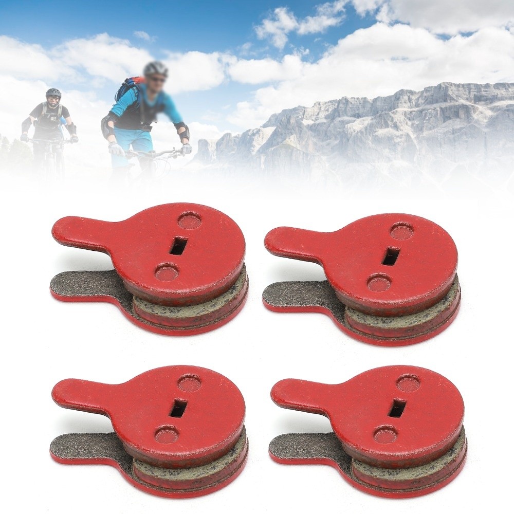 Durable Semi-Metal Disc Pads Ebike Disc Brake Pad Smooth Braking Disc Pads for Ebikes Low Noise Bicycle Brake Pads Mountain Bike Brake Replacement Durable Brake Pads for Outdoor Cycling BB5 M446 Brake Pads Cycling Accessory