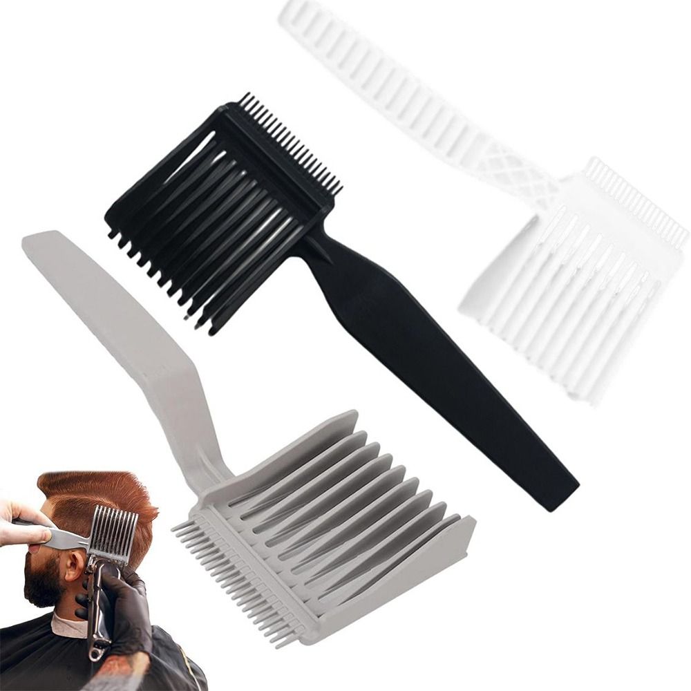 Professional Men Styling Tool Barber Fade Combs Plastic Ergonomic Curved Comb Gradienter Design Clipper Hair Cutting Comb Salon