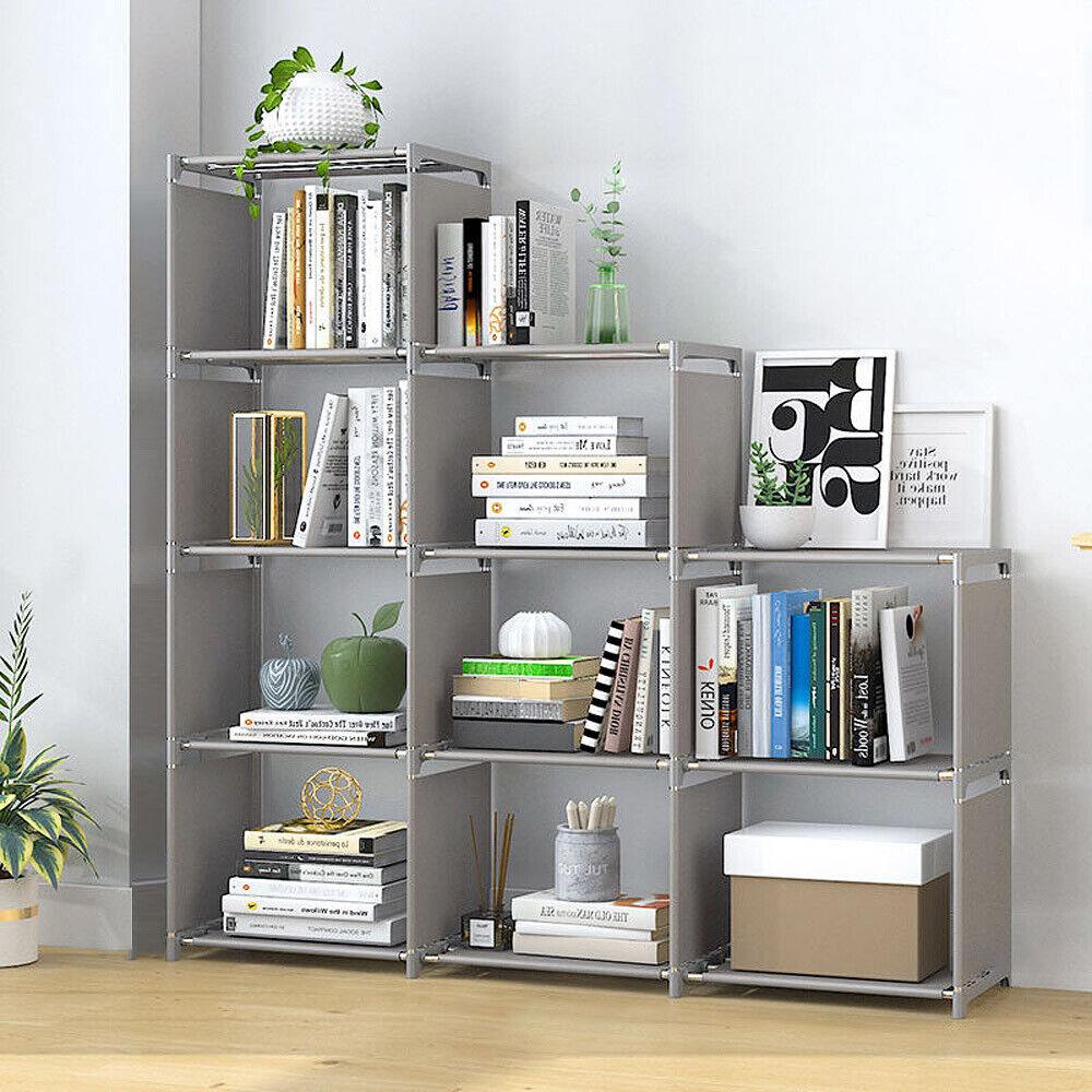Book Rack 9 Cube Multipurpose Bookshelf Organizer Bookcase