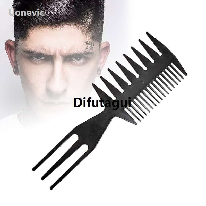 Difutagui Hair dye brush, fish bone hairdresser, hair dye scissors, double-sided Fifty Sales promotion percent discount wide tooth comb, styling tool for men's hairstyles.