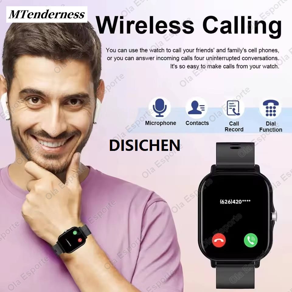 DISICHEN MTenderness 2025 Watch Digital Watch Fitness Watch Men's and Women's Smart High Quality Xiaomi Full Touch Screen Sports BTCall Smart Watch New Profesional