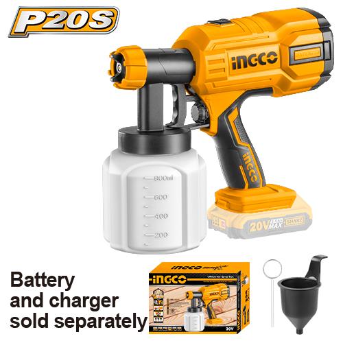 INGCO Brand 20V Cordless Spray Gun