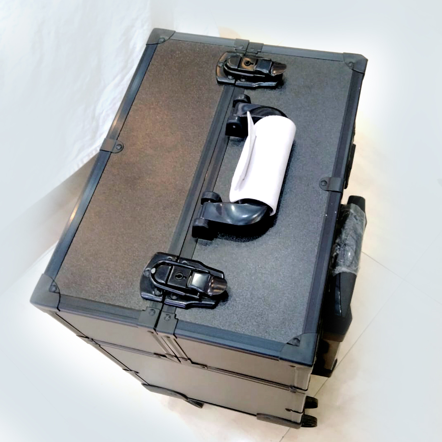 2 in 1 Medium Makeup Vanity Box - Black